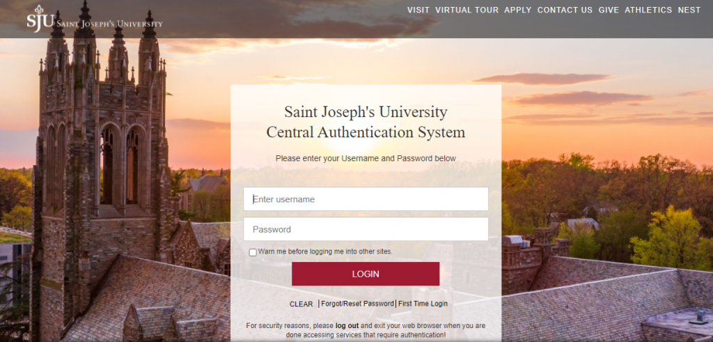 Cas sju edu Login To Your Saint Joseph s University Account